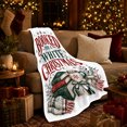 thumbnail image 3 of Booked For A White Christmas Books Cocoa And Glasses Cozy Holiday Typography Flannel Blanket For Book Lovers, Soft Warm Home Decor For Bedroom Living Room Christmas Gift, 3 of 9