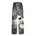 thumbnail image 4 of Satingcolo Men's Pajama Pants Halloween Skulls Black Sleep Bottoms Lounge Sleepwear Pockets Drawstring, 4 of 6