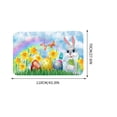 thumbnail image 2 of HOARBOEG Easter Rug Decor, Easter Bunny Rugs with Colorful Eggs Pattern, Non-Slip Holiday Floor Mat for Living Room Bedroom, Festive Spring Home Decoration, Indoor Door Mats, 2 of 6