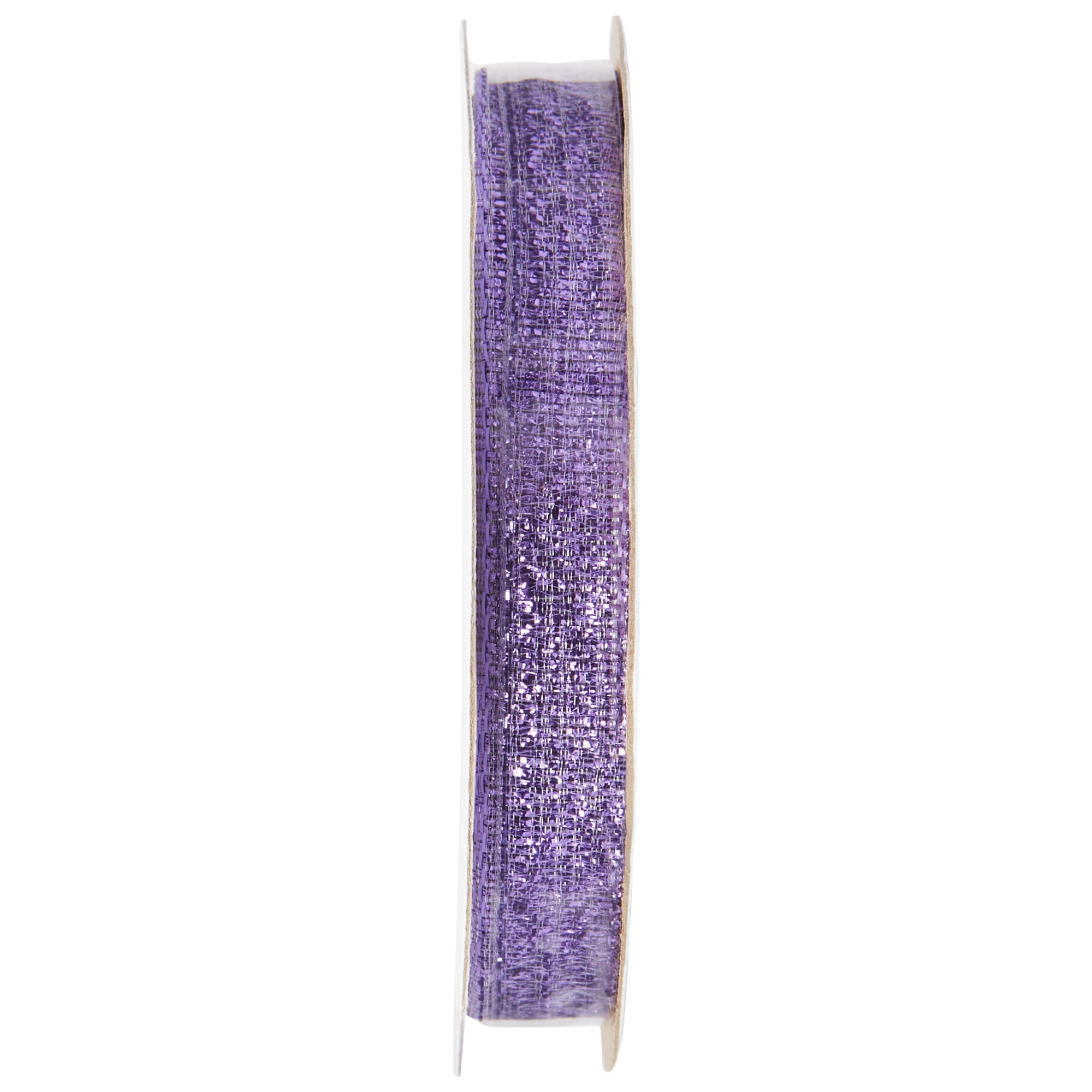 Offray Ribbon, Purple 3/8 inch Galena Metallic Ribbon for Wedding, Crafts, and Gifting, 9 feet, 1 Each