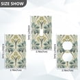 thumbnail image 7 of Yayeee Duplex Wall Plate 1-Gang 4.5"x2.7" Home Receptacle Light Switch Decorative Outlet Cover, Beige Floral Pattern, 7 of 7
