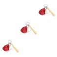 thumbnail image 1 of Bearachild 3 uds llavero de béisbol guante de murciélago anillo llavero decoración coche suministros juguetes regalo niños novio mujeres rojo Type1 NO1, 1 of 6