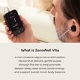thumbnail image 2 of ZenoWell Vita Vagus Nerve Stimulator, Better Sleep, Stress Relief, Relax, 3 Modes, Black, 2 of 9