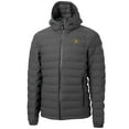 thumbnail image 2 of Men's-Cutter & Buck  Gray Wichita State Shockers Mission Ridge Eco Insulated Repreve Hooded Full-Zip Puffer Jacket, 2 of 3
