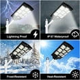 thumbnail image 2 of MUCH Solar Street Light, 6000W 3 Modes 8000000LM Dusk to Dawn Solar Lights Outdoor with Motion Sensor Remote Control Waterproof for Yard Parking Lot, Garage, Street, Road, 2 of 11