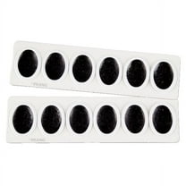 Prang Semi-Moist Watercolor Paint Refill, Oval Pan, Black, 12 Pans