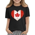 thumbnail image 4 of ITSAME T-Shirt for Boys Girls, Round Neck Short Sleeve Heart Print Kids Casual Fashion Loose Pullover Black Size 3T, 4 of 6