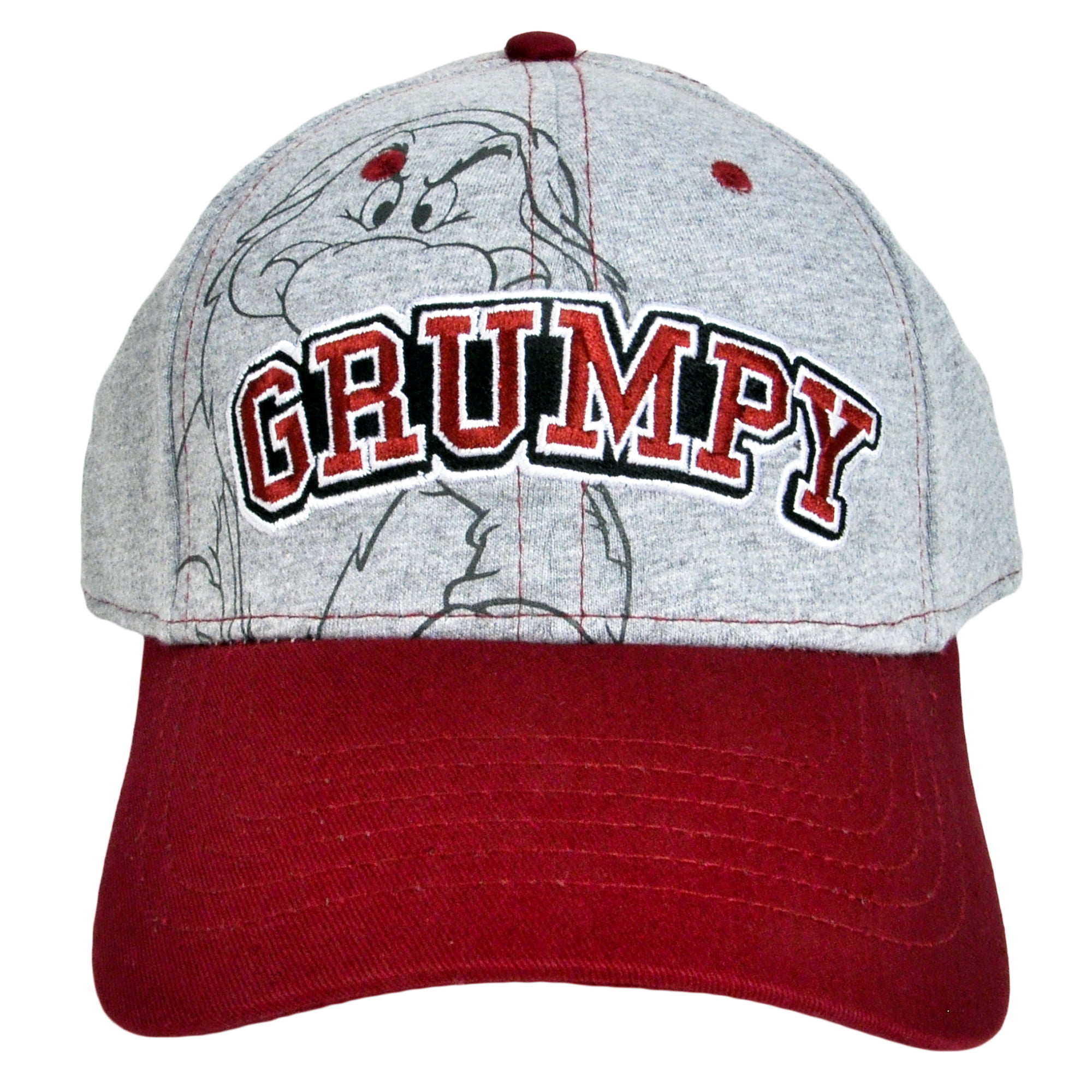 Disney Grumpy Men's Gray Baseball Cap Hat