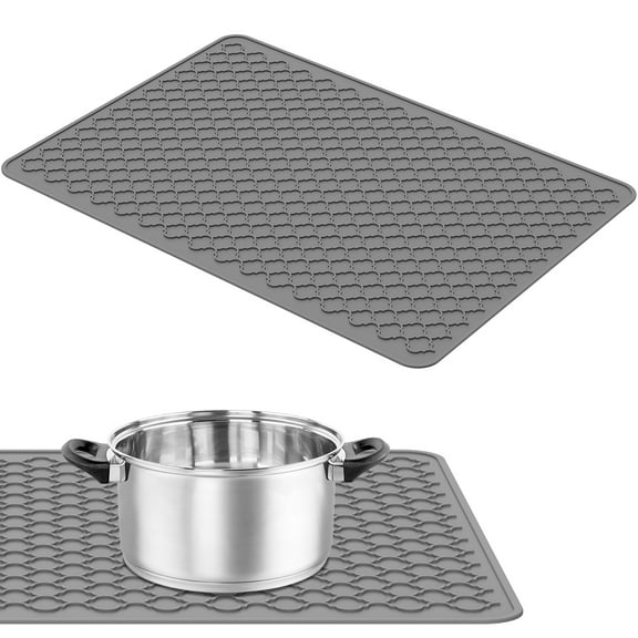 Ikoopy Stove Top Cover Silicone Stove Top Cover Heat Resistant Electric Stove Protector Mat with Raised Edge Space Saving Stove Top Protector Reusable Cooktop Oven Mat for Flat Stove Top Home