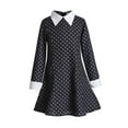 thumbnail image 1 of Wednesday Addams Robe en tulle Noir pour Filles Wednesday Addams Jenna Ortega Uniforme d'Académie, 1 of 6