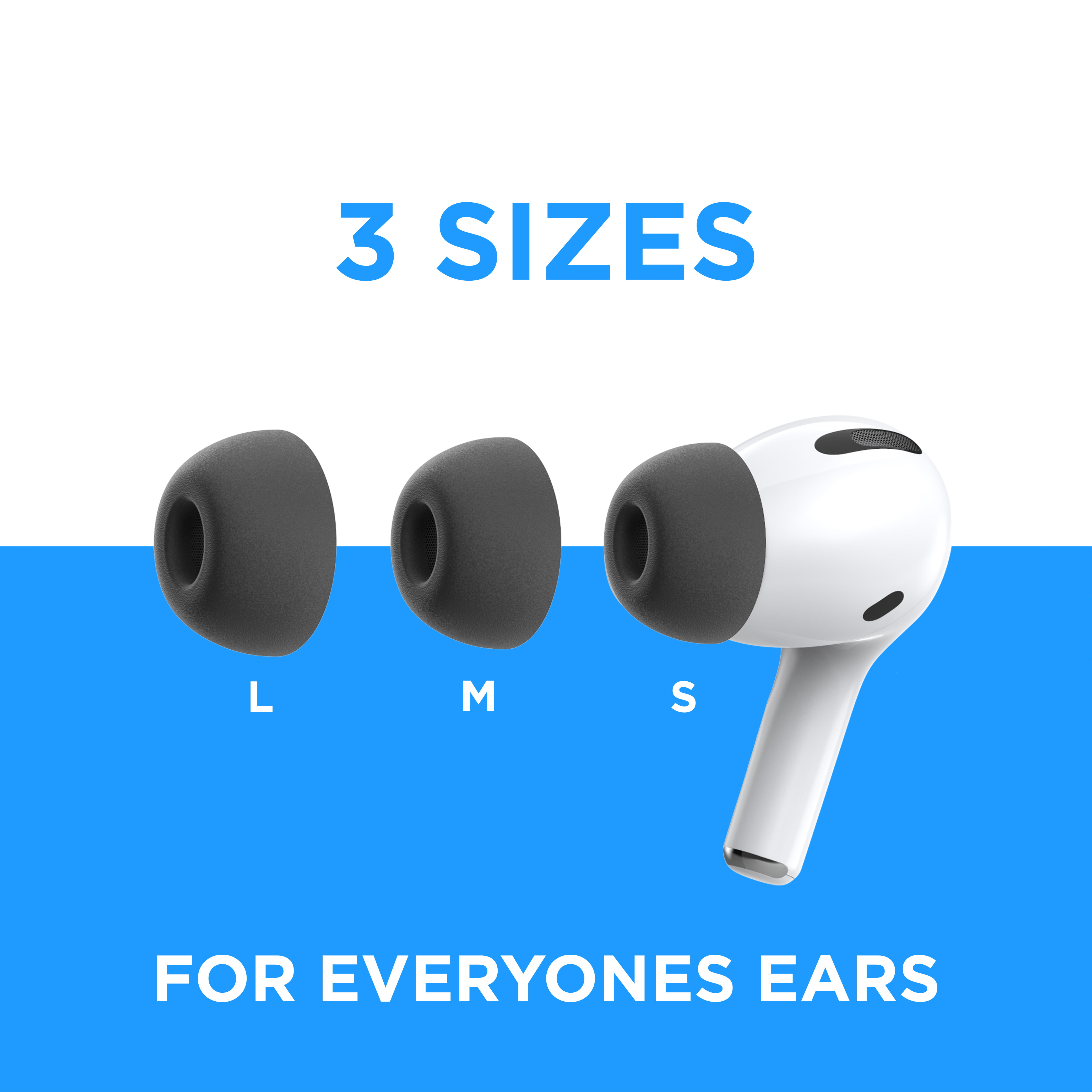 Wiki valley Ear Tips for AirPods Pro,Memory Foam in-Ear Earbuds Replacement  for AirPods 3rd Reducing Noise(Earwax Filter Added)-3 Pack Black: Buy  Online at Best Price in UAE 