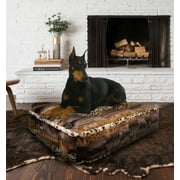 Angle View: Bessie and Barnie Wild Kingdom Luxury Extra Plush Faux Fur Rectangle Pet/Dog Bed