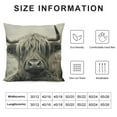 thumbnail image 5 of BANET Highland Throw Pillow Covers ,Decorative Print Pillow Covers for Couch,Western Decor Pillows,Square  Cushion Case, Decor Stuff for Couch Safa Chair Bed 18x18in, 5 of 5
