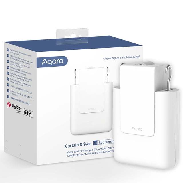 Motor inteligente para cortinas Aqara E1, versión para barra, Zigbee 3.0