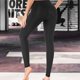 thumbnail image 4 of Pantalones deportivos de yoga para mujer Fitness Leggings para correr de cintura alta de secado rápido (S y negro), 4 of 8