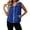 Blue, variant on Hooded Sleeveless Zip Vest for Women, Drawstring Hem, Lightweight Casual Layering Outerwear, 1 Piece, S-XXL, Plus Size Friendly
