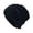 Black, variant on Winter Ribbed Cap Knit Soft Warm Hat Men Winter Outdoor Wool Knit Warm Hat Thick Soft Ski Caps Winter Hats for Women Men Silk Soft Slouchy Warm Hat
