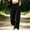Black women wide leg trousers with pockets a1, variant on Women's Wide Leg High Waisted Trousers with Pockets Solid Casual Streetwear Loose Long Pants Travel Lounge Yoga, Gray 2XL