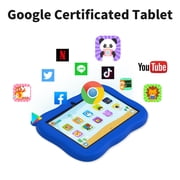 Tablet 7 inch Kids Tablet,Android 13,4GB RAM 32GB ROM,1024x600 Touch Screen with Kid-Proof Case Parental Control,Blue