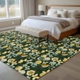 thumbnail image 5 of Vintage Flower Area Rugs Collection 5'x7', Green Spring Floral Leaves Pastoral Birds Plants Non Slip Indoor Rectangle Throw Runner Rug Floor Mat Carpet for Living Room Dining Table Bedroom Nursery, 5 of 9