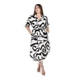 thumbnail image 4 of Vestido largo estampado Roman Fashion /Tallas Extras, 1765 (Negro) negro 38, 4 of 5