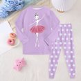 thumbnail image 2 of JUMEYU Pjs Kids Girls Kids & Toddler Girls Boys Pajamas 2 Piece Pjs Set Sleepwear Size 7-8 (Purple,7-8 Years), 2 of 8