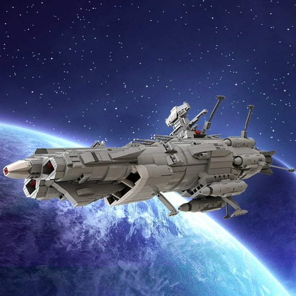 MOC-83888 Space Battleship Andromeda Assembly Stitching Building Block Model Bricks Toys Set 2389pcs