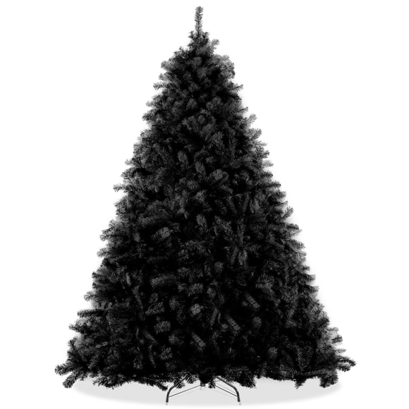 Árbol de Navidad Casafield Abeto Negro 1,8 m Soporte de Metal