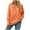 Orange, variant on Women Half Zip Hoodies Solid Color Hooded Pullover Sweatshirt with Drawstring and Pockets Pink,L