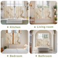 thumbnail image 6 of Beige Marble Kitchen Curtains, Chic Neutral Minimalist Fluid Aesthetic Light Filtering Window Curtain Panels, 2Pcs Rod Pocket Window Treatments Set for RV Dining Room Study Room 42x54 Inches, 6 of 9