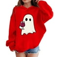 thumbnail image 2 of Sweatshirt for Teen Girls Cute Printed Long Sleeves Hoodies Casual Crew Neck Fall Winter Pullover Tops Clothes Comfy Jumper School Warm Girl Sweatshirts, 2 of 6