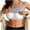 Gray, variant on Womens Tank Tops with Shelf Bra Ribbed Crop Tees Halter Scoop Neck Backless Yoga Workout Camisole Summer Shirt (XL, White)