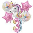 thumbnail image 2 of 1 Juego de Globos de unicornio arcoíris de 32 pulgadas, Globos de aluminio con número, 1er, decoraciones para fiesta de cumpleaños, Baby Shower, 2 of 3