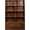 Walnut & 10 Bookshelves 3 Doors, variant on 58" Tall Nightstand with Bookshelf Walnut Night Stand with 2 Storage Drawers for Bedroom, Modern Bedside Table Storage Cabinet Bookcase for Living Room Apartment