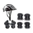 thumbnail image 1 of Juego de rodilleras y casco para patineta para niños, casco para bicicleta Plata, 1 of 8