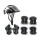 thumbnail image 1 of Juego de rodilleras para casco de bicicleta para niños, protector de muñeca, casco deportivo, casco de ciclismo para Plata, 1 of 9