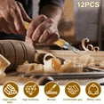 thumbnail image 2 of 12Pcs Wood Carving Tool High Carbon Steel Wood Whittling Cutter Multipurpose Wood Chisel Sets Professional Wood Hand Carving Cutters for Carpenter Beginners Carving, 2 of 10