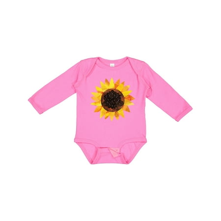 

Inktastic Summer Grunge Sunflower Gift Baby Boy or Baby Girl Long Sleeve Bodysuit