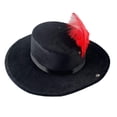 thumbnail image 2 of Fedora Hat Dress up Western Cowboy Hat for Men Women Beach Stage Performance, 2 of 8