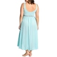 thumbnail image 2 of Exquisite Form 70107 Nylon Tricot Sleeveless Long Nightgown with Floral Lace, 2 of 7