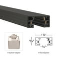 thumbnail image 3 of WAC Lighting H Track 70.87" Aluminum Single Circuit with 2 Endcaps in Black, 3 of 5