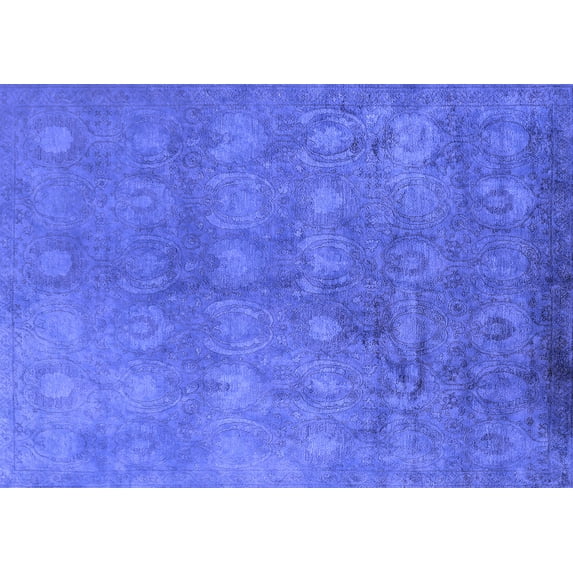 Ahgly Company Indoor Rectangle Oriental Blue Industrial Area Rugs, 2' x 3'