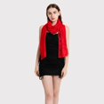 thumbnail image 4 of SWSMCLT Women's Elegant Pashmina Fashion Soft Fall Luxury Pashmina Shawl Muffler Lace Party Light Holiday Red One Size, 4 of 4