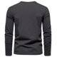 thumbnail image 4 of Camiseta informal de manga larga con cuello en V para hombre: color liso, poliéster, para uso diario, fácil de combinar con vaqueros - L-XXXXXL, 4 of 5