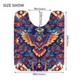 thumbnail image 5 of Yayeee Bath Rug for Bathroom Floor Non Slip Contour Fluffy Soft Absorbent Mat, 20"x24", Geometric Eagle, 5 of 7