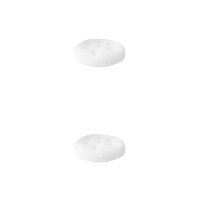 Cojines redondos Billuyoard felpa antideslizante 2Conjunto Blanco