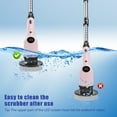 thumbnail image 5 of SZRSTH Electric Spin Scrubber, 450RPM 3 Speed Cordless Cleaning Brush with 8 Replaceable Brush Shower Scrubber for Bathroom Tub Tile Floor Car, 5 of 7