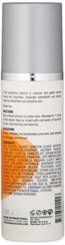 ($30 Value) Image Skin Care Vital C Hydrating Facial Cleanser, Face Wash for All Skin Types, 6 Fl Oz