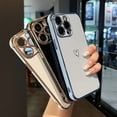 thumbnail image 7 of MYKOMI Designed for iPhone 13 Pro 6.1 inch Case,Cute Plating Edge Love Hearts Pattern with Camera Lens Protection Phone Cover for Girls Women, 7 of 7