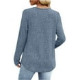 thumbnail image 4 of Long Sleeve Shirts for Women Fall Sweater Tops Dressy Casual Blouses Pleated V Neck Tunic Tops for Leggings, 4 of 5